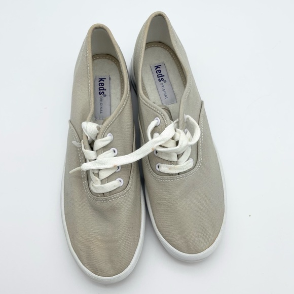Keds Original Casual Sneakers, #34300, Taupe, Women's US Size 6 Vintage - Picture 2 of 8